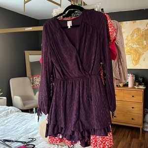 Purple romper
